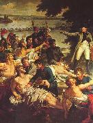 Charles Meynier Napoleons Ruckkehr auf die Insel Lobau am 23. Mai 1809 oil painting